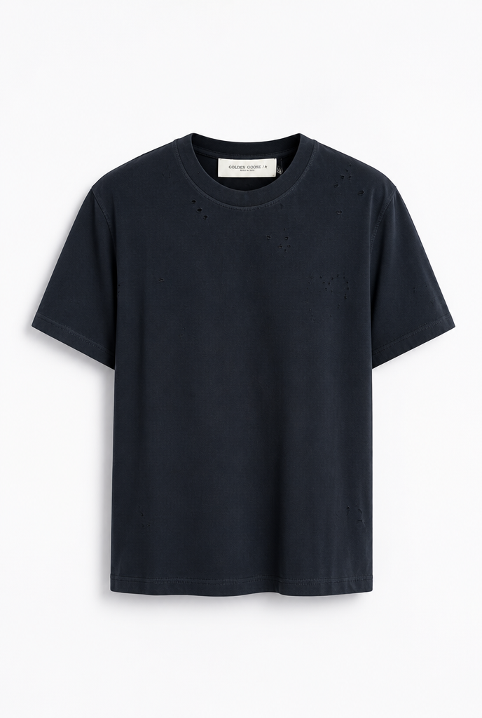 Camiseta Golden Goose Básica Negra