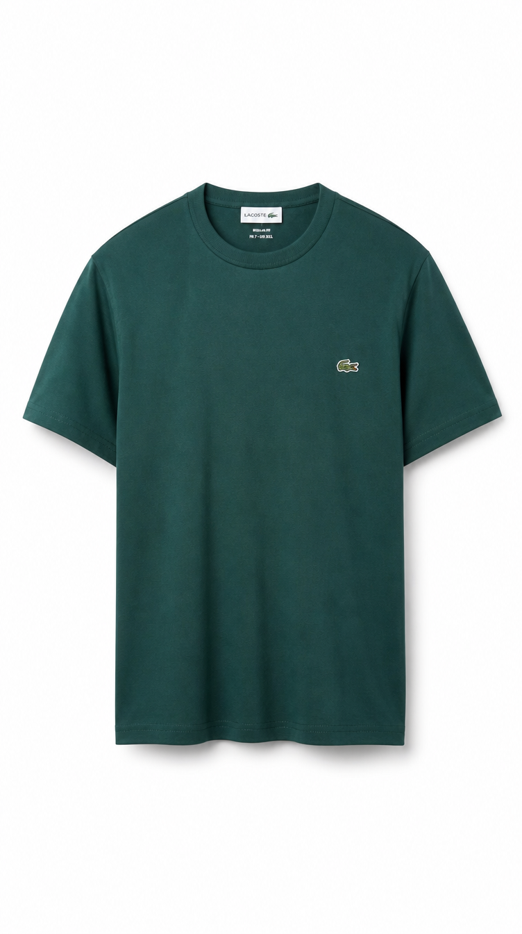 Camiseta Clásica Lacoste Algodón Verde