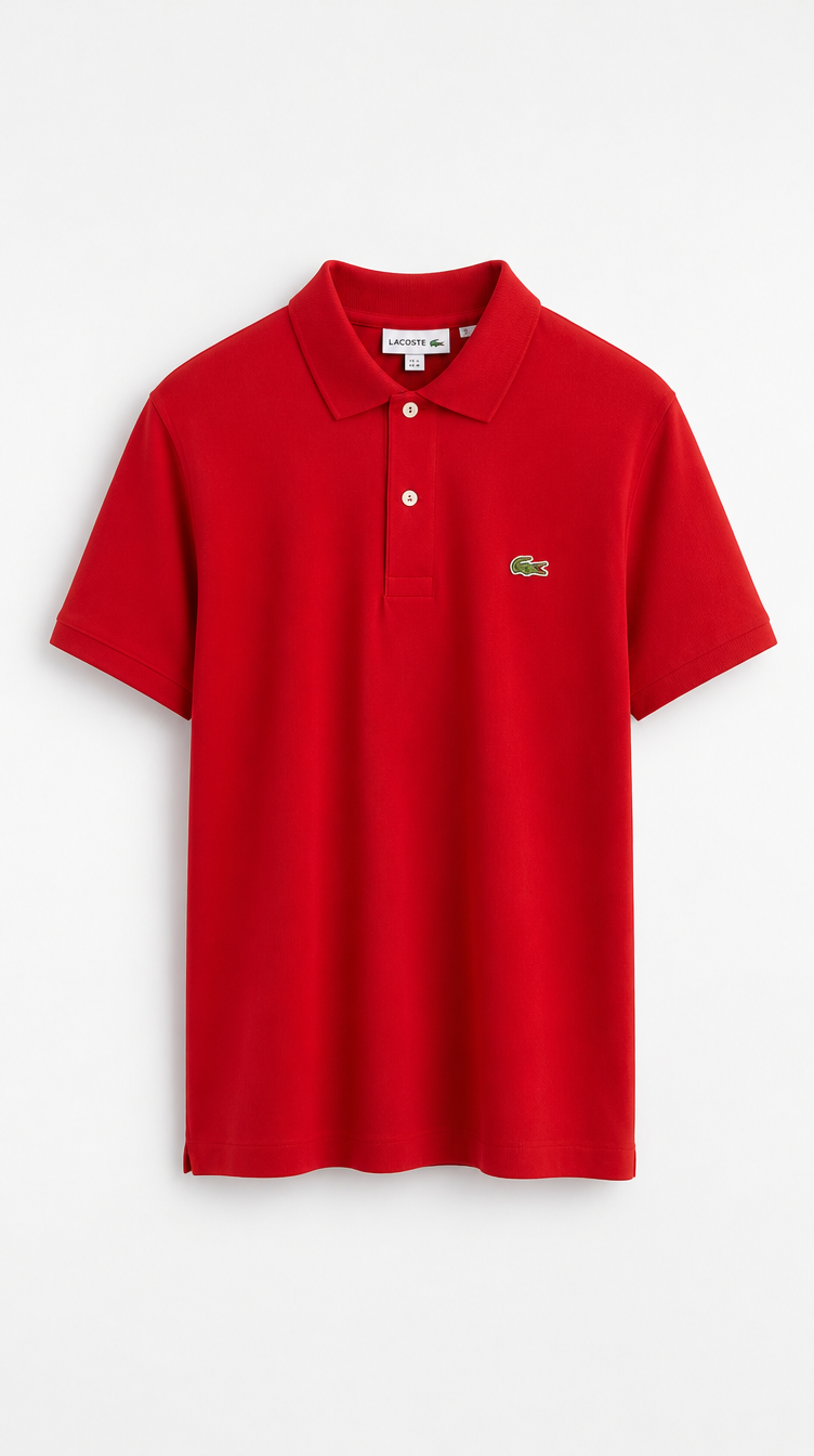 Polo Algodón Pima Lacoste Clásica Rojo