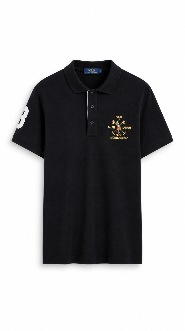 Polo Algodón Ralph Negro