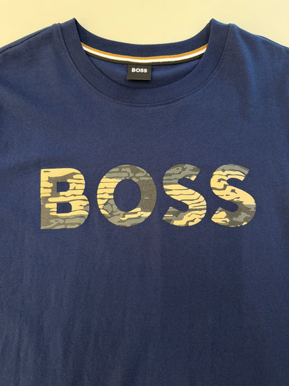 Camiseta Diseño Boss Azul Oscuro