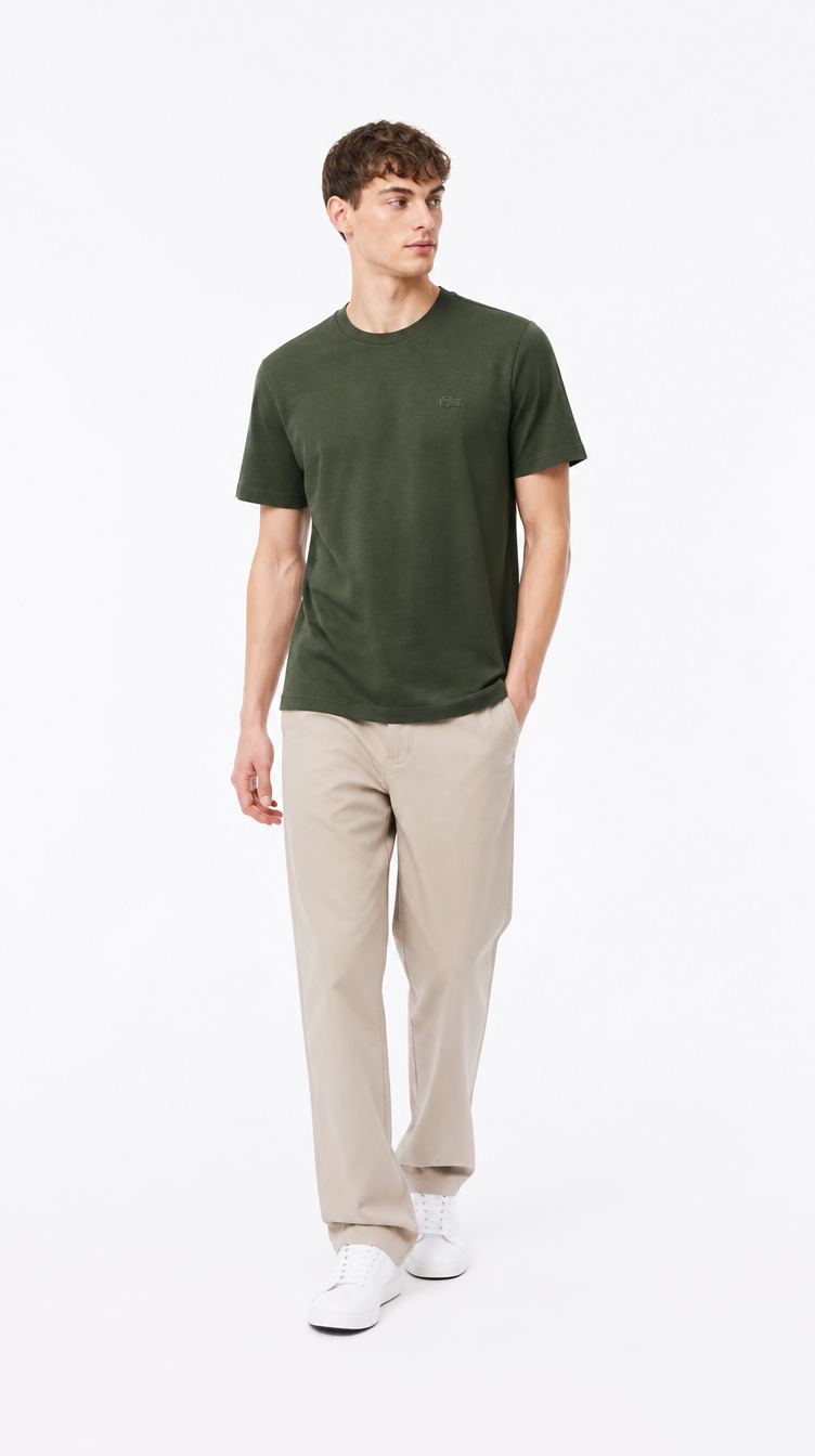 Camiseta Algodón Pima Clásica Verde