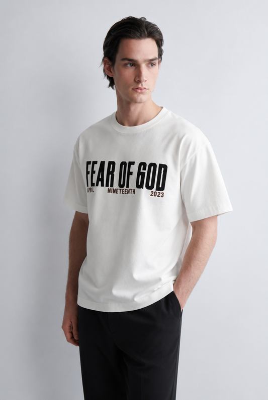 Camiseta Essentials Fear of God Blanco