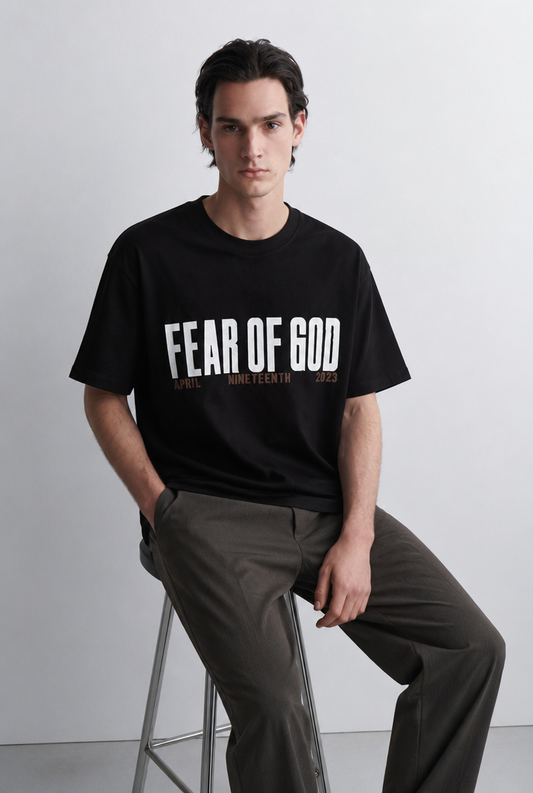 Camiseta Essentials Fear of God Negro