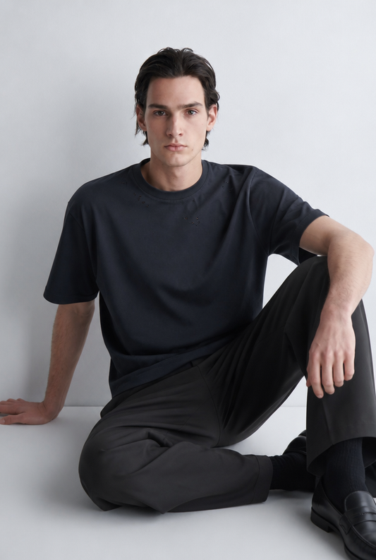 Camiseta Golden Goose Básica Negra