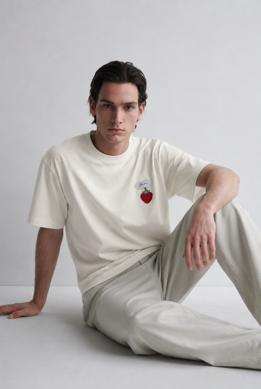 Camiseta Jacquemus Fresa Beige