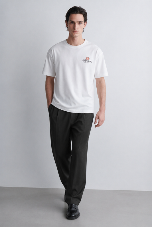 Camiseta Represent Logo Cursiva Blanco
