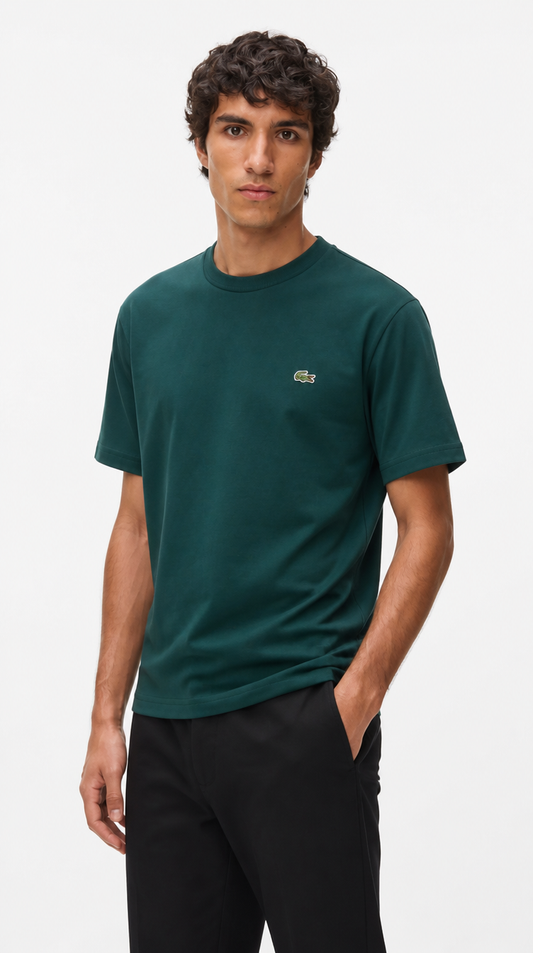 Camiseta Clásica Lacoste Algodón Verde