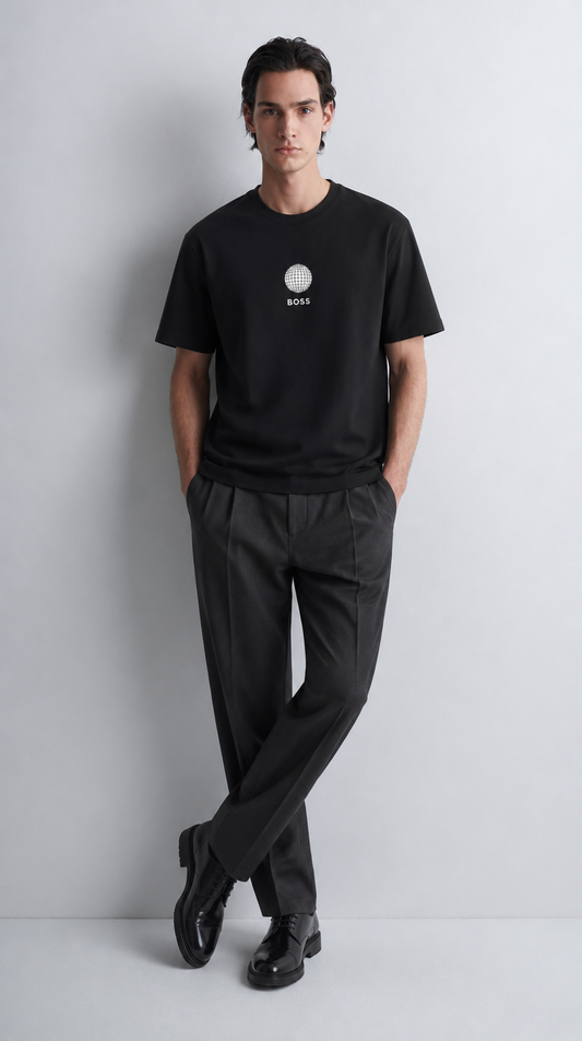 Camiseta Algodón Pima HB Negro
