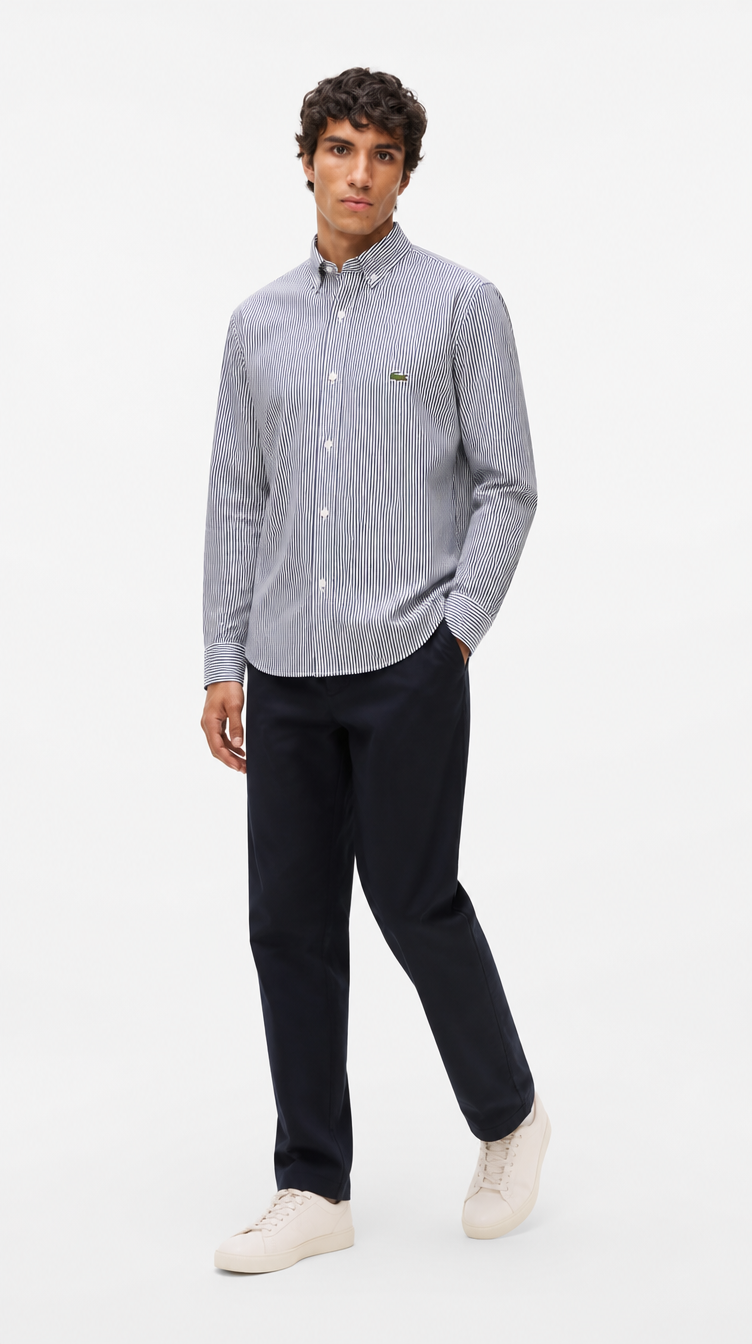 Camisa Manga Larga Lacoste Lineas