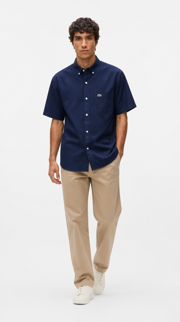 Camisa Manga Corta Oxford