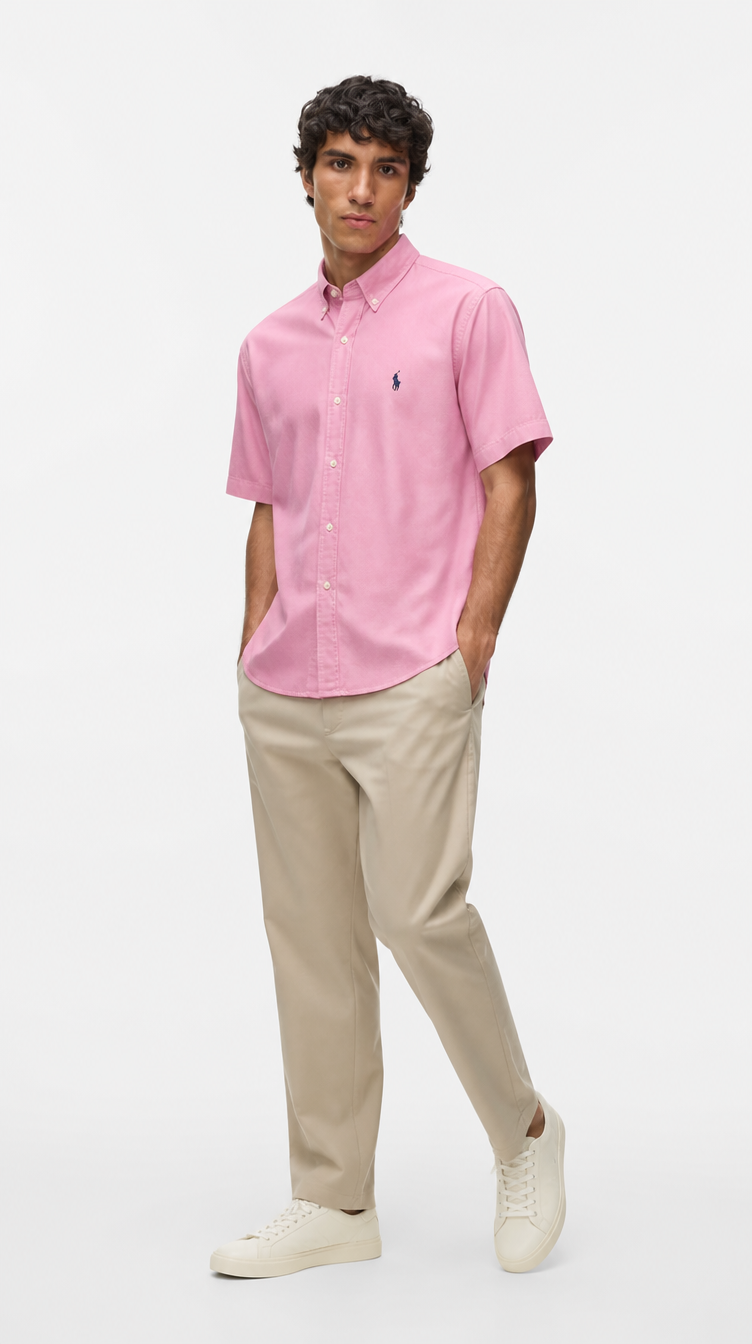 Camisa Manga Corta Oxford