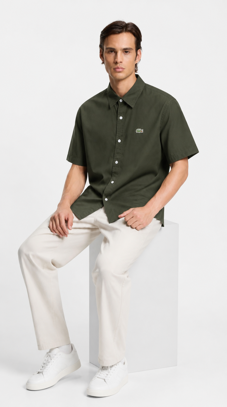 Camisa Manga Corta Oxford