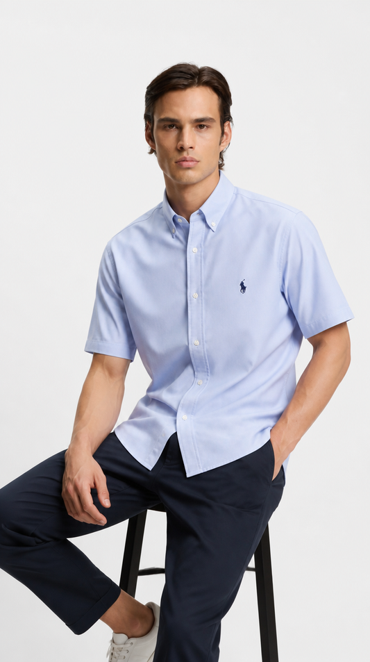 Camisa Manga Corta Oxford