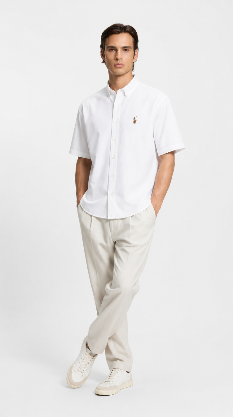 Camisa Manga Corta Oxford