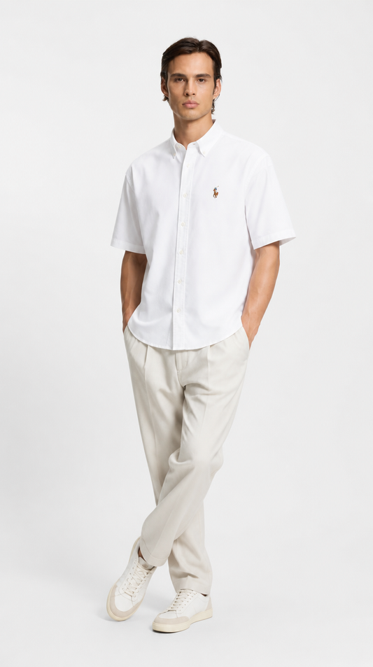 Camisa Manga Corta Oxford