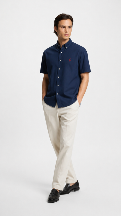 Camisa Manga Corta Oxford