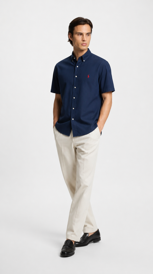 Camisa Manga Corta Oxford