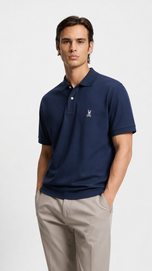 Polo Algodón PB Azul Oscuro