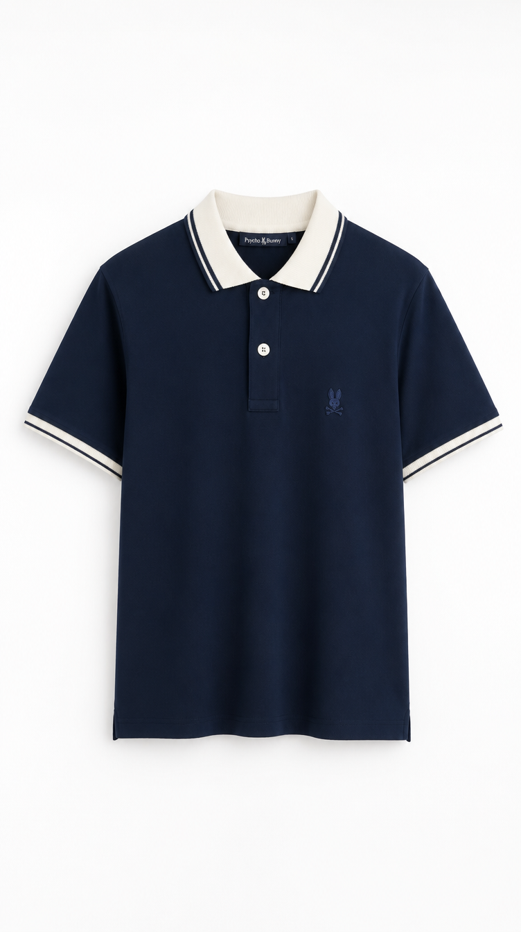 Polo Algodón PB Azul Oscuro