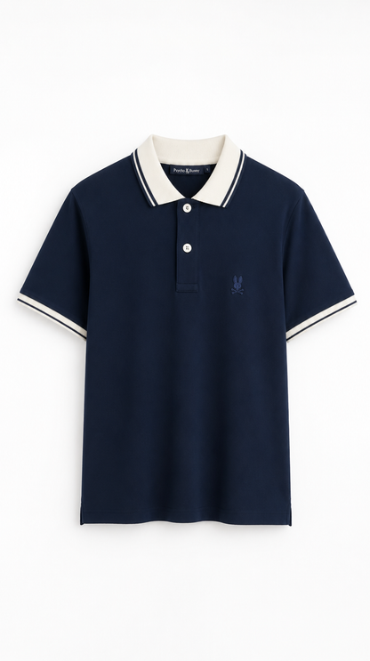Polo Algodón PB Azul Oscuro