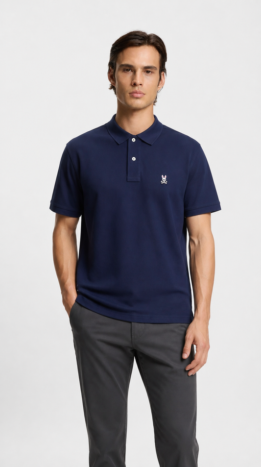 Polo Algodón PB Azul Oscuro