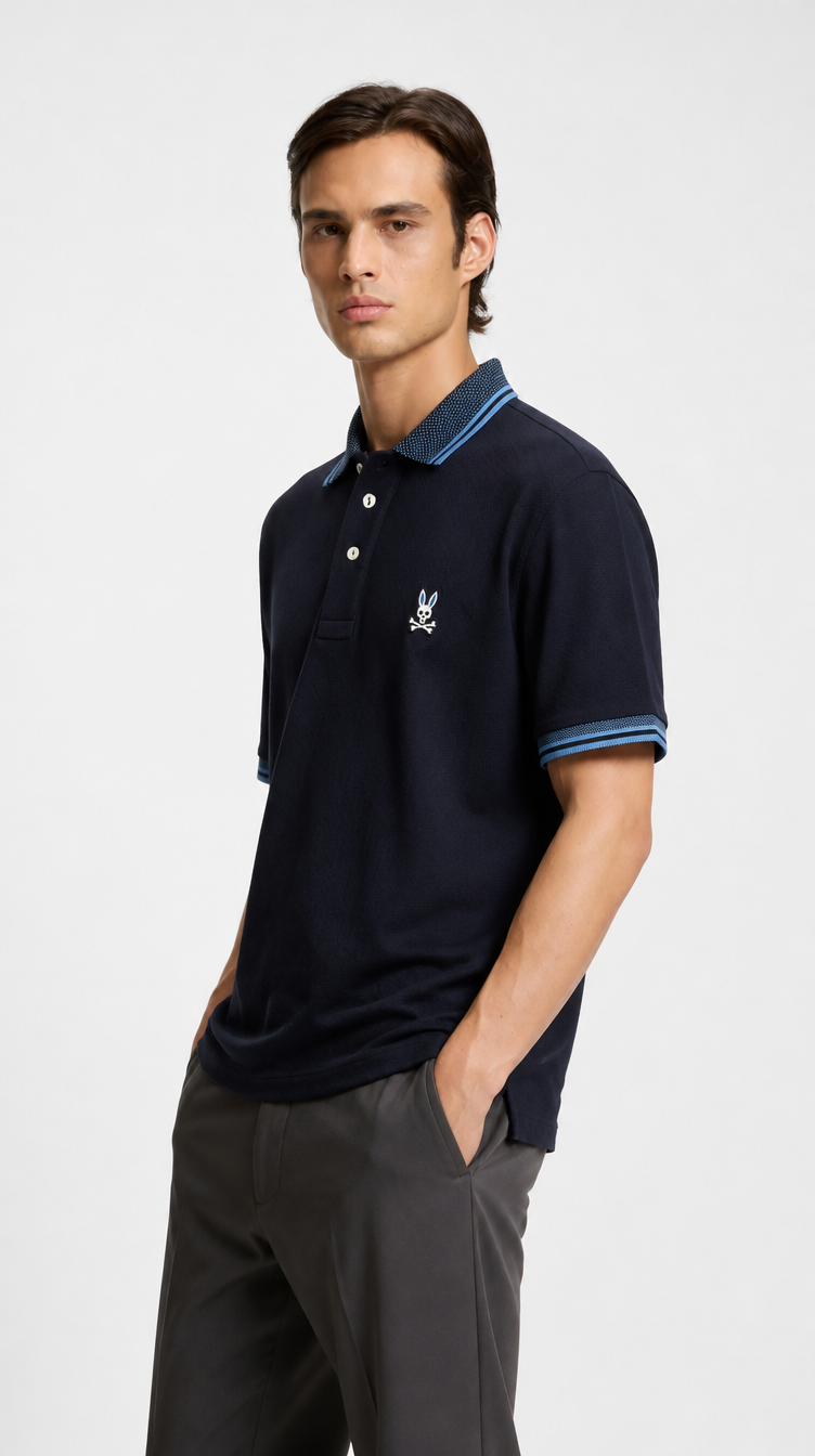 Polo Algodón PB Azul Oscuro