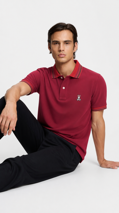 Polo Algodón PB Rojo Cuello