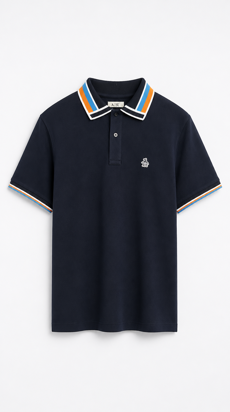 Polo Algodón Penguin Azul Oscuro