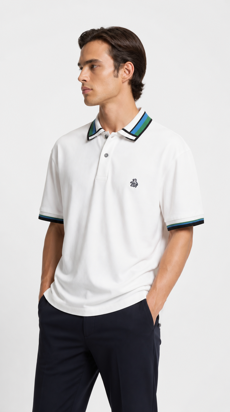 Polo Algodón Penguin Blanco