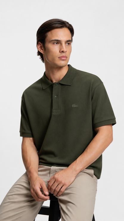 Polo Algodón Pima Lacoste Clásica Verde