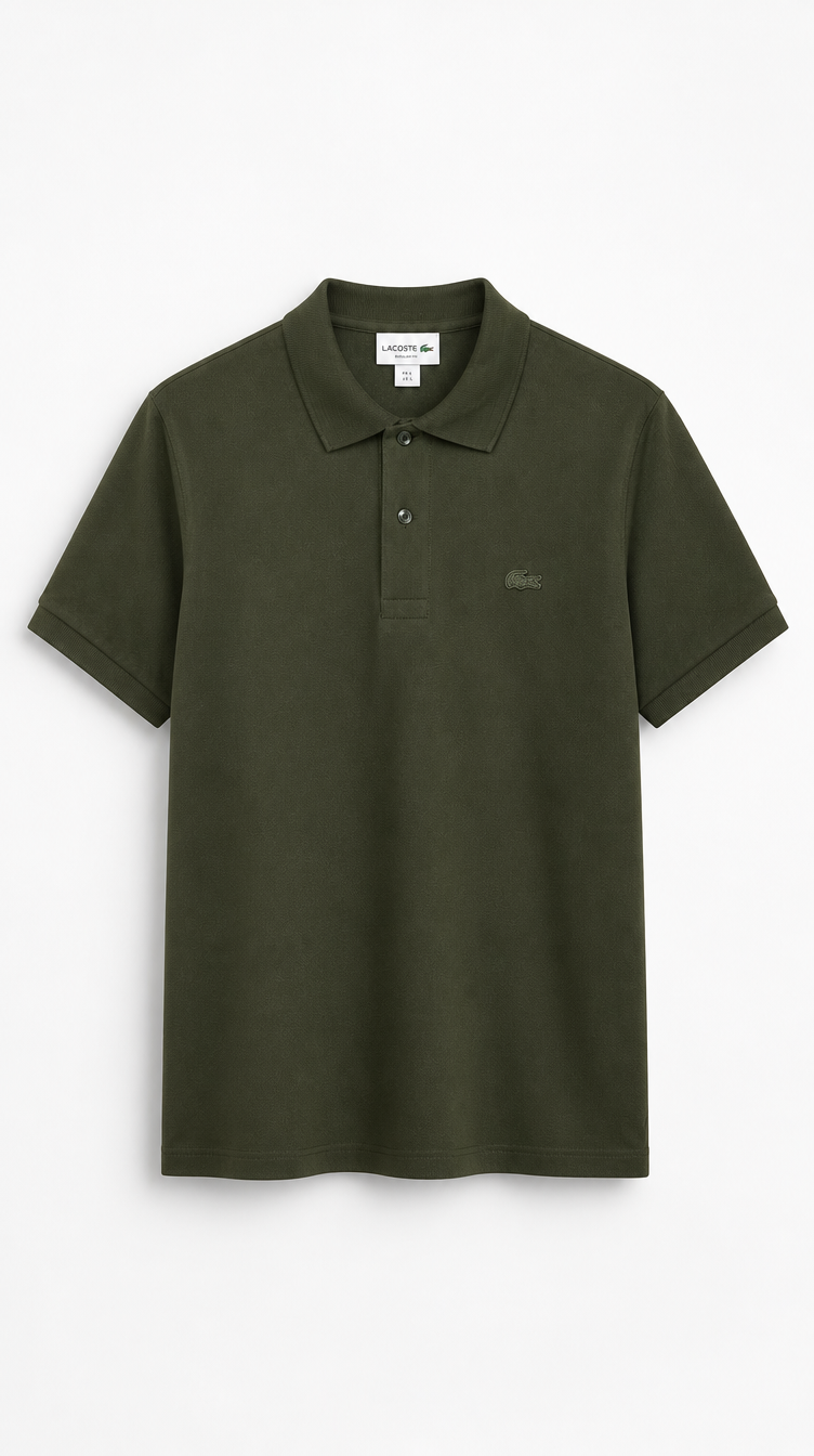 Polo Algodón Pima Lacoste Clásica Verde