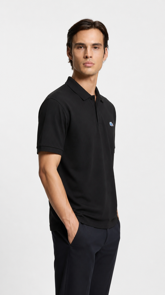 Polo Algodón Pima Lacoste Diseño Azul Oscuro
