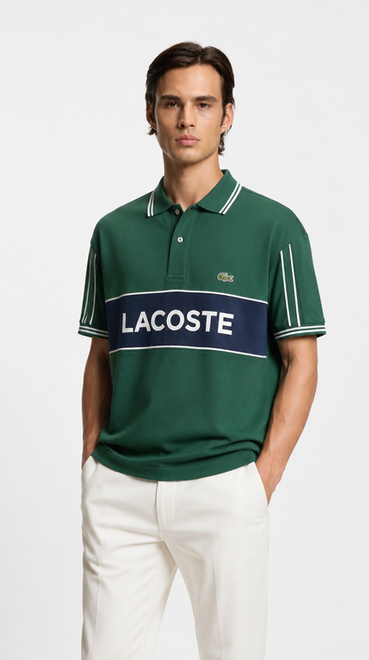 Polo Algodón Pima Lacoste Diseño Verde