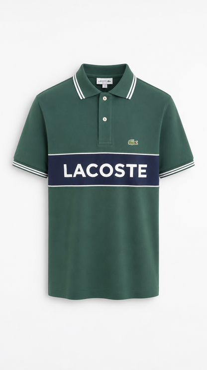 Polo Algodón Pima Lacoste Diseño Verde