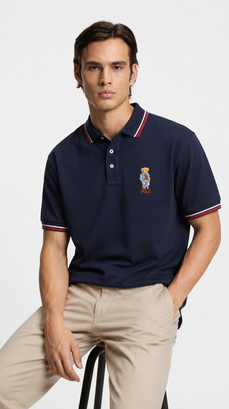 Polo Algodón Polo Bear Azul