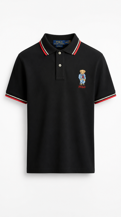 Polo Algodón Polo Bear Negro