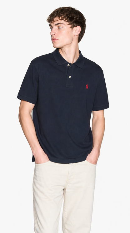 Polo Algodón Ralph Azul Oscuro
