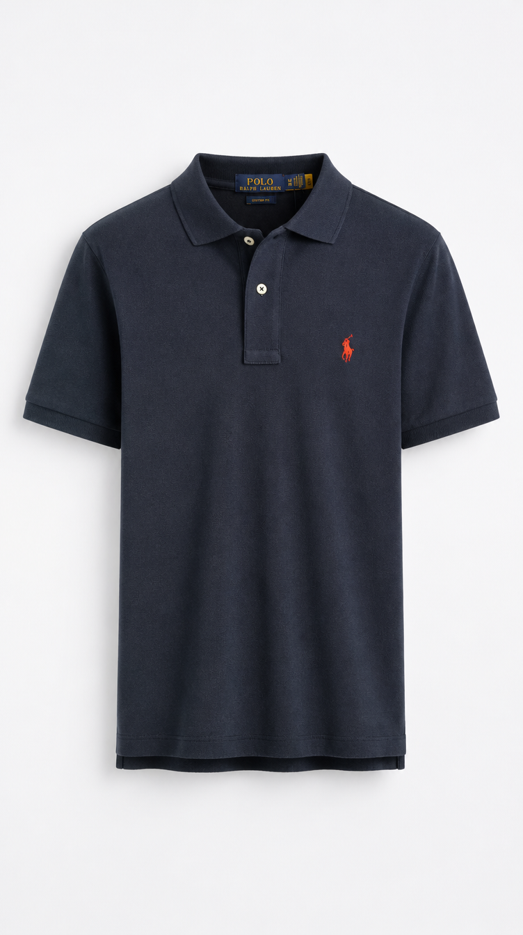 Polo Algodón Ralph Azul Oscuro
