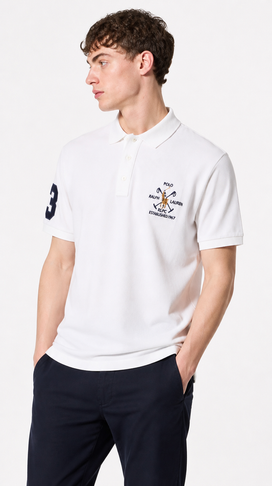 Polo Algodón Ralph Blanco
