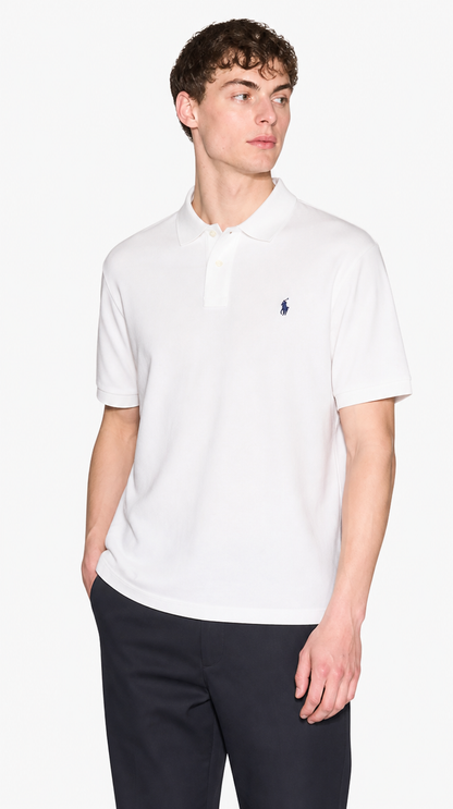 Polo Algodón Ralph Blanco