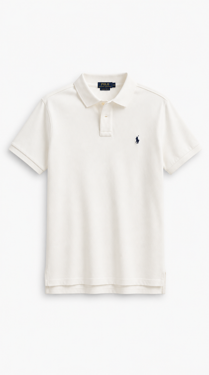 Polo Algodón Ralph Blanco