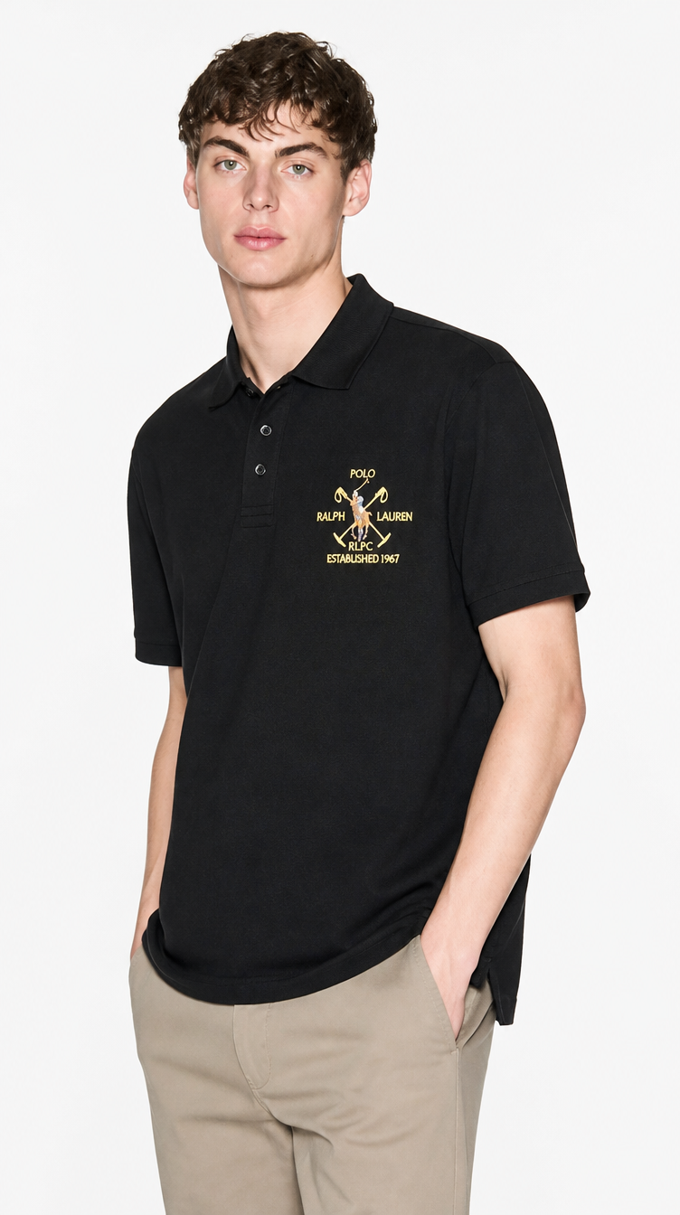 Polo Algodón Ralph Negro
