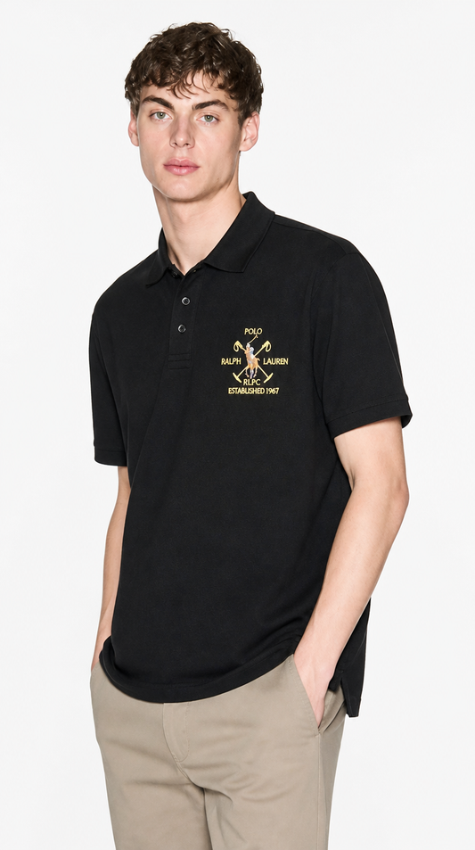 Polo Algodón Ralph Negro