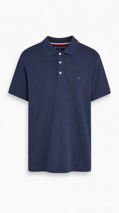 Polo Algodón Tommy Azul Oscuro