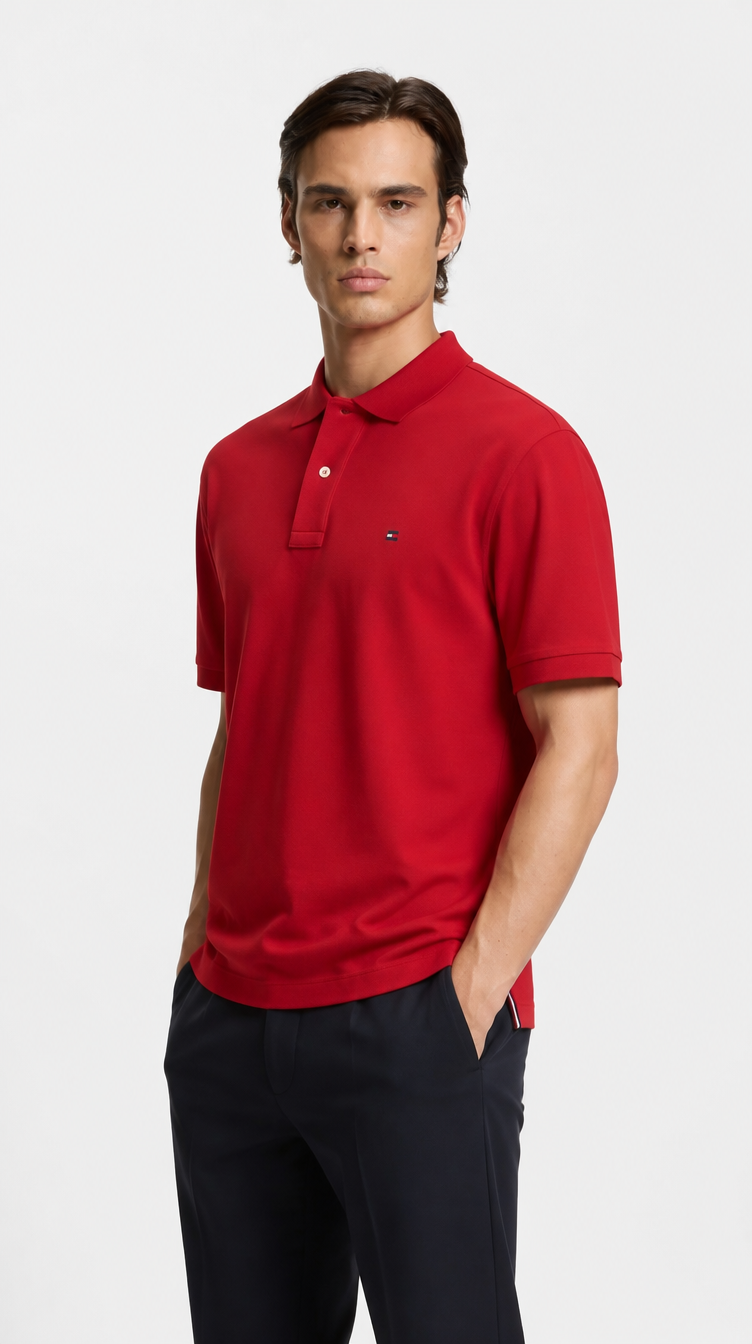 Polo Algodón Tommy Rojo