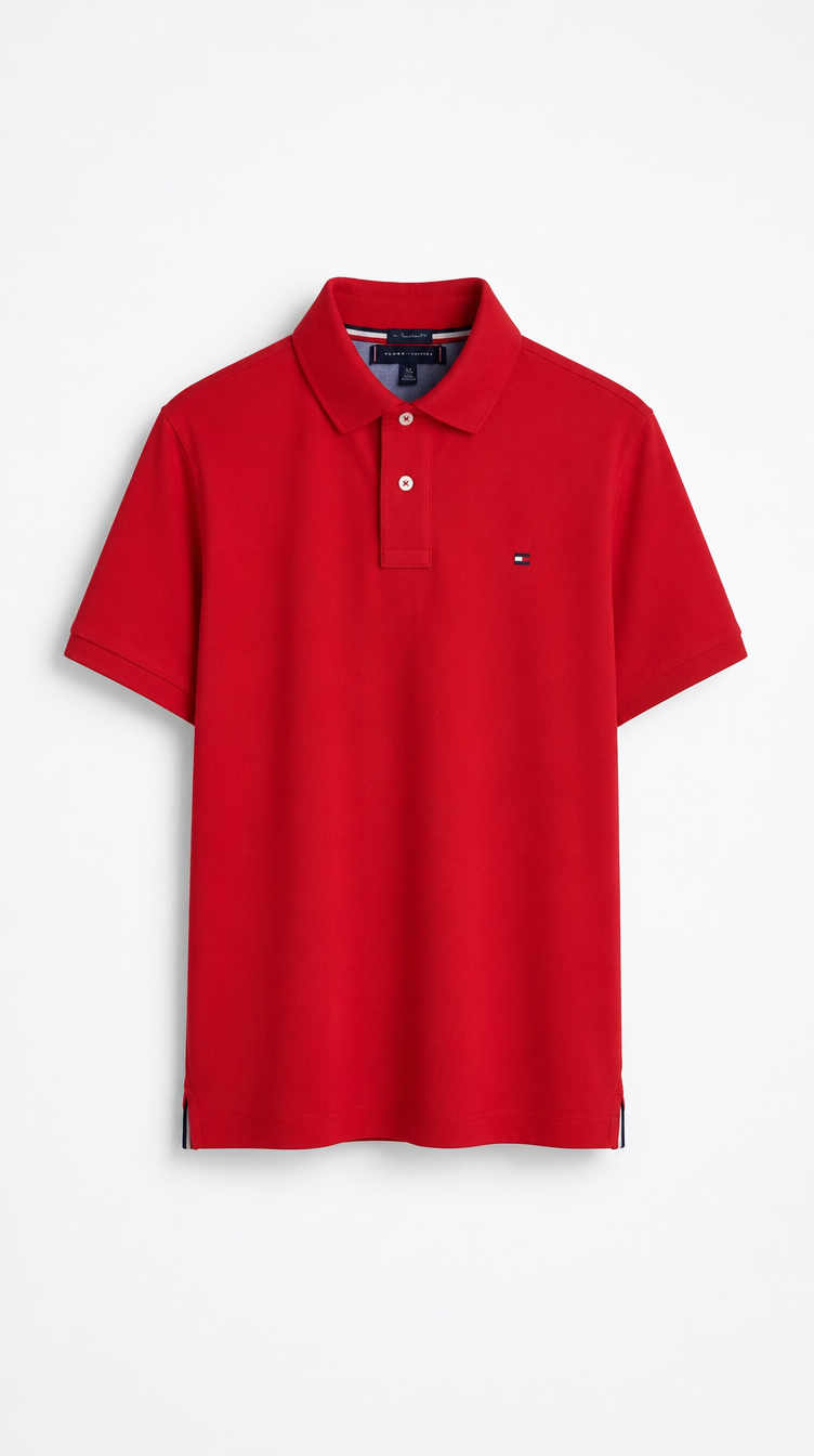 Polo Algodón Tommy Rojo