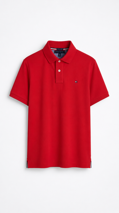 Polo Algodón Tommy Rojo