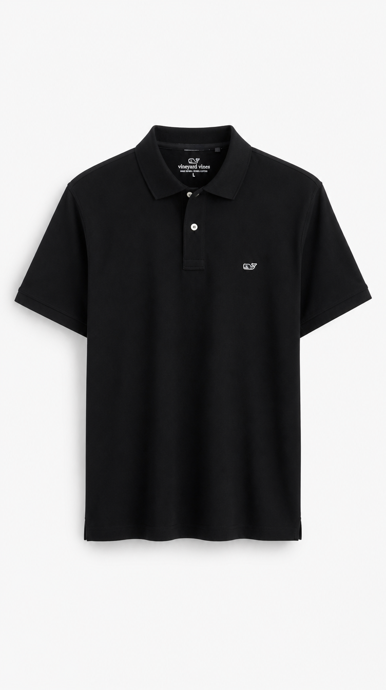 Polo Algodón Vineyard Vines Negro