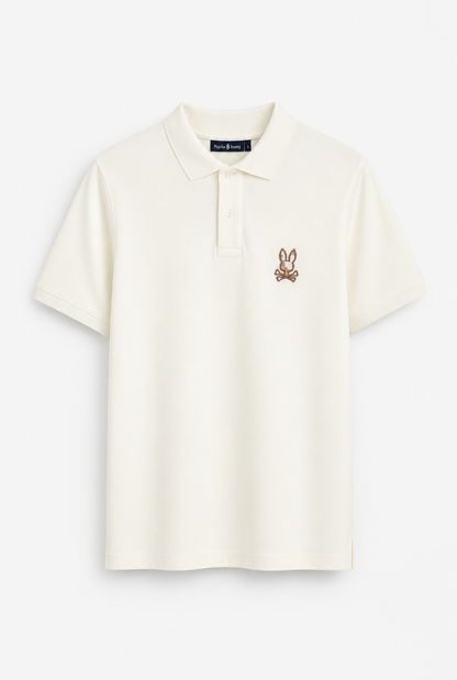 Polo Psycho Bunny Logo Grande Amarillo
